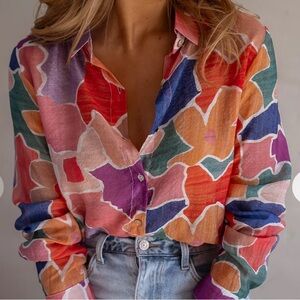 Patterned Hadri Shirt by Easy Clothes US